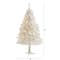 5ft. Pre-Lit White Artificial Christmas Tree, Clear LED Lights